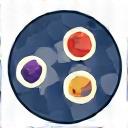 Icona di un gioco da tavolo stilizzato con pezzi di minerali